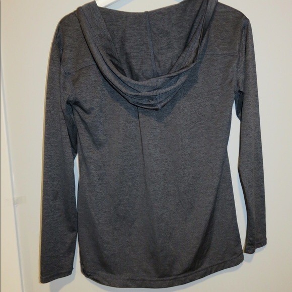 Z by Zella Hoodie Charcoal Gray Dynamic Pullover Lightweight Moisture Wicking - Picture 6 of 7